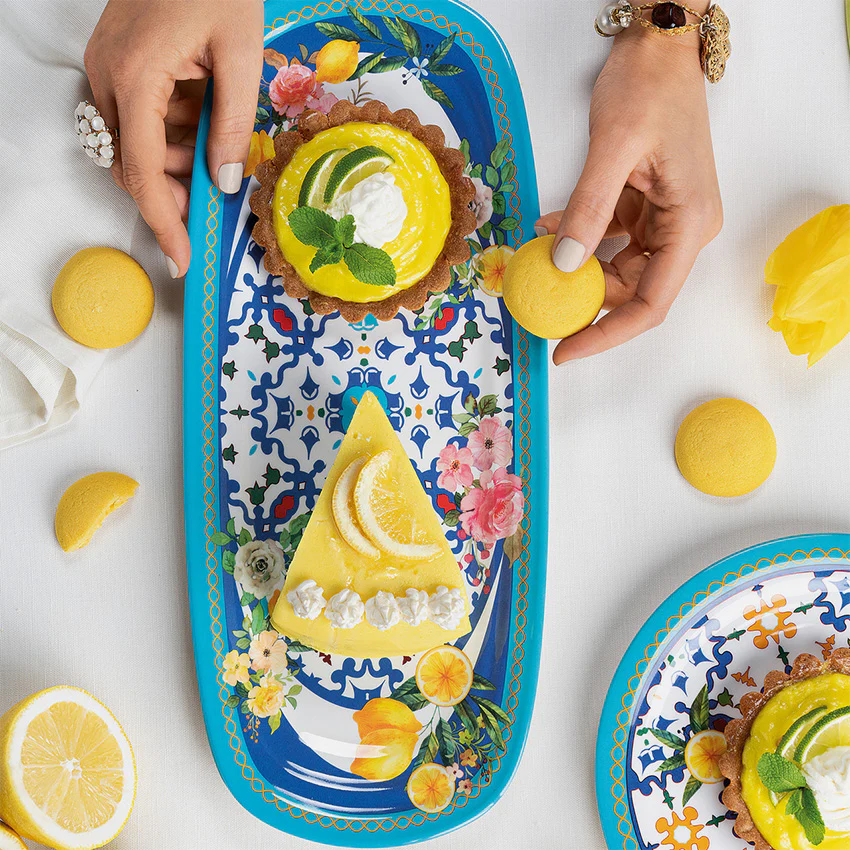 Petit plateau rectangulaire FLOWER&LEMON- GUZZINI