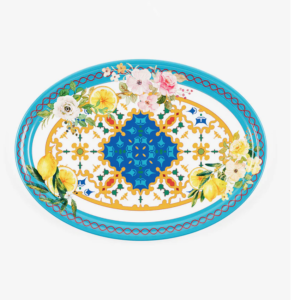 Plateau ovale Petit Modèle FLOWER&LEMON- GUZZINI