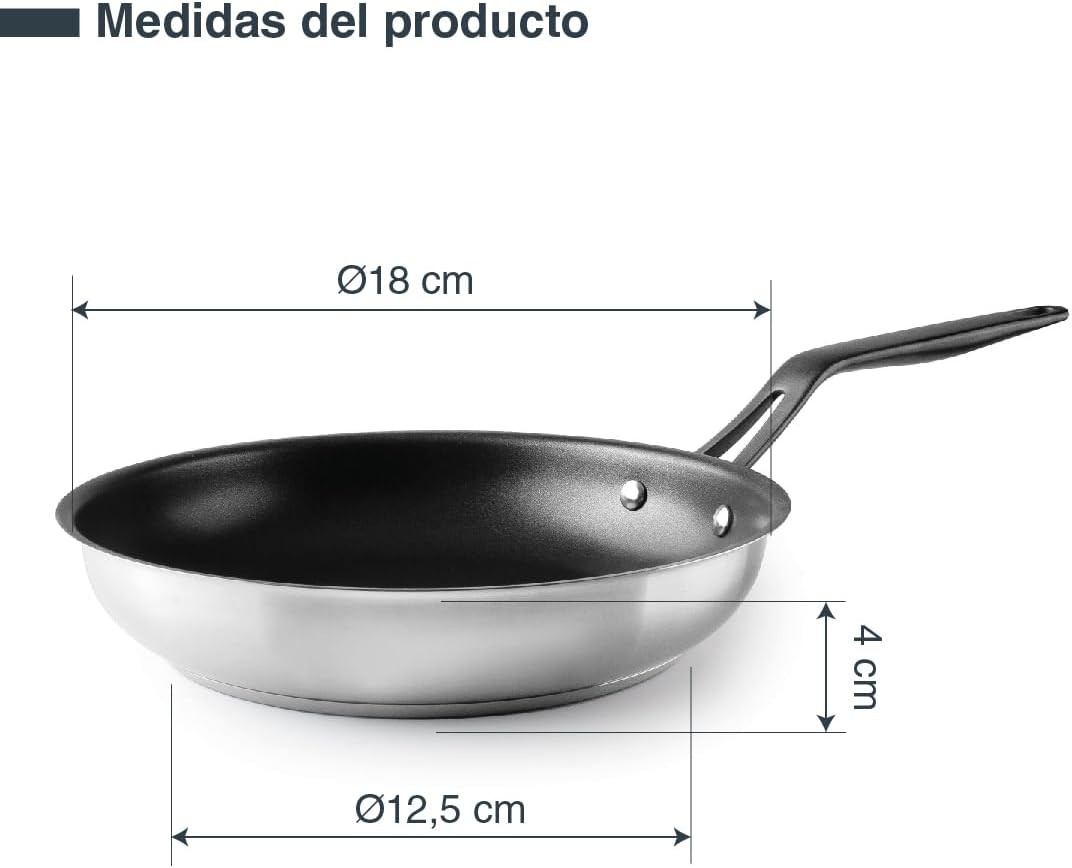 POELE ORIGIN ANTI-ADHESIVE 18 CM - LACOR
