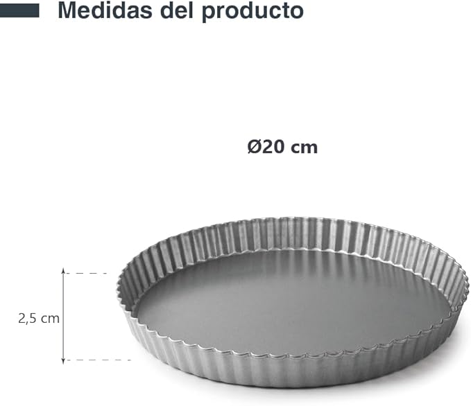 MOULE A TARTE 20 CM- LACOR