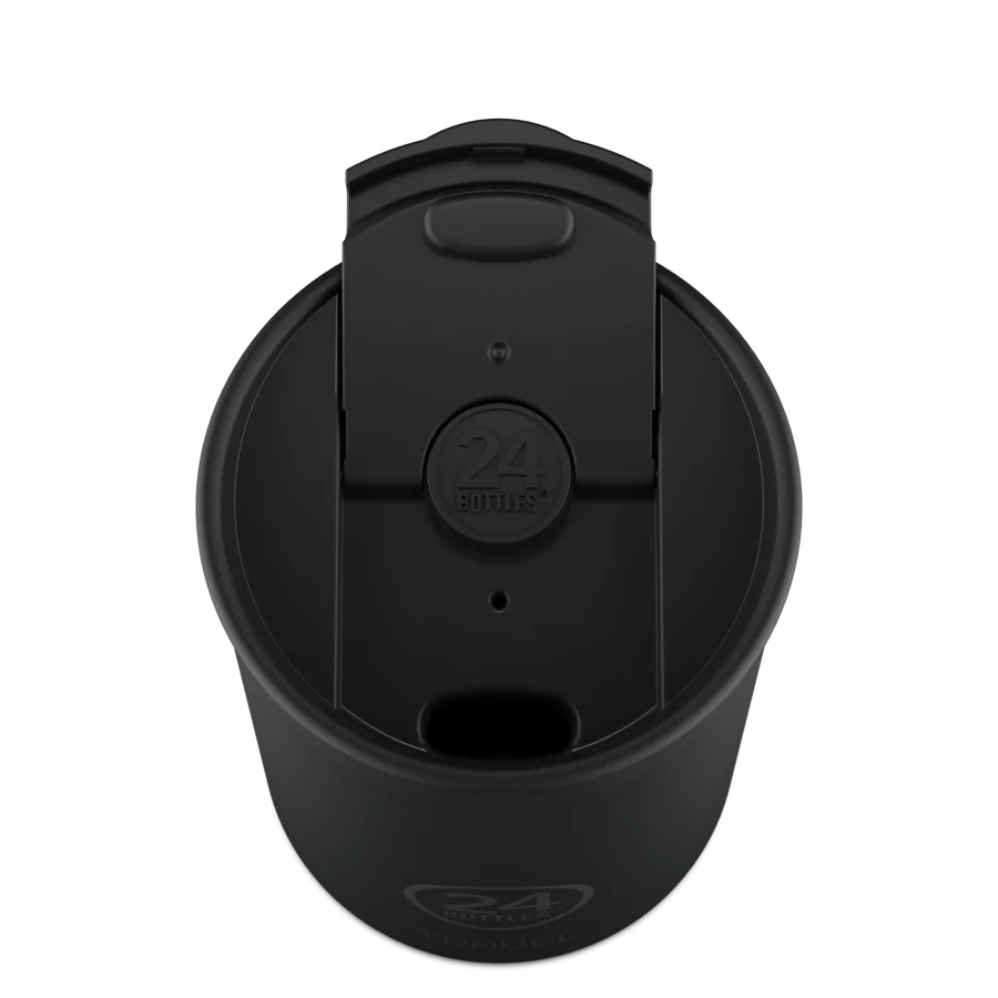 TRAVEL TUMBLER 350ML STONE TUXEDO BLACK- 24BOTTLES