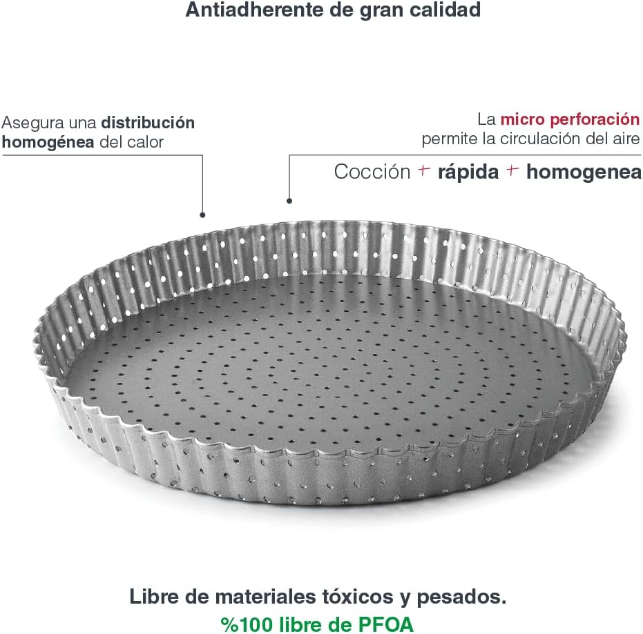 Moule à tarte parforée 28 cm - LACOR