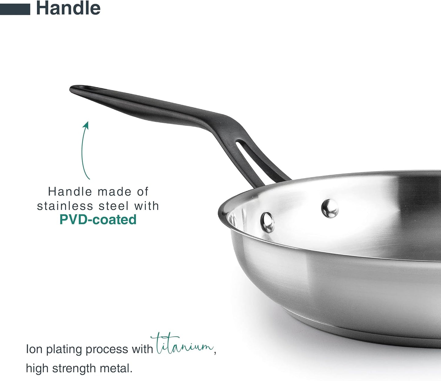 POELE ORIGIN INOX 22 CM - LACOR