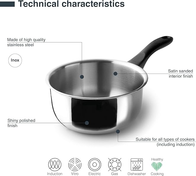 CASSEROLE GARINOX- 2,5 LITRES