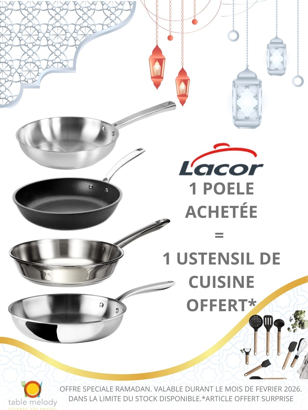 OFFRE POELE LACOR- RAMADAN 2026