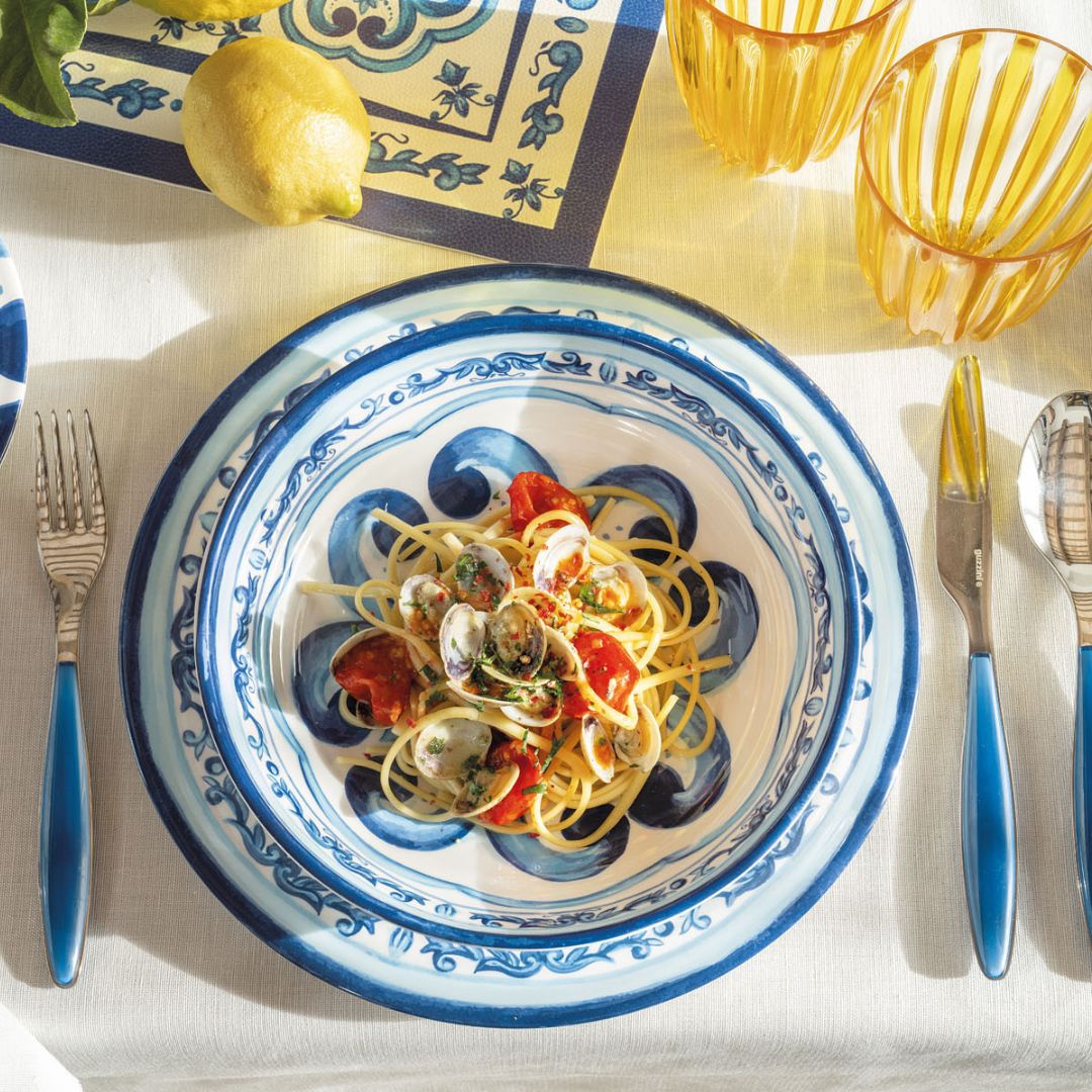 SERVICE DE TABLE 18 PIECES BLUES- GUZZINI
