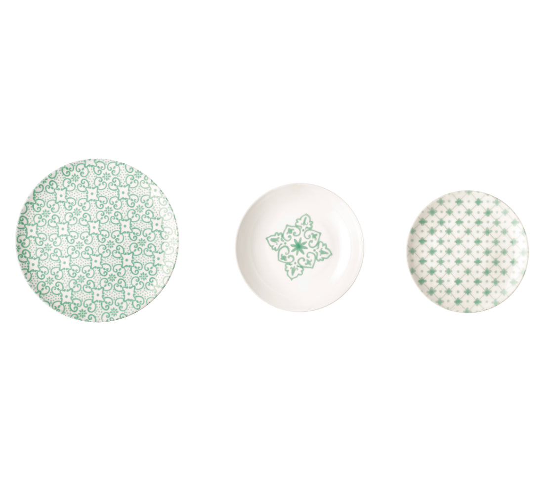 SERVICE DE TABLE BLEU TURQUOISE- GUZZINI