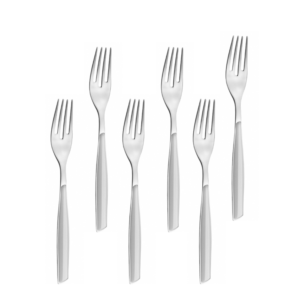 SET DE 6 FOURCHETTES A GATEAUX GLAMOUR SILVER - BUGATTI