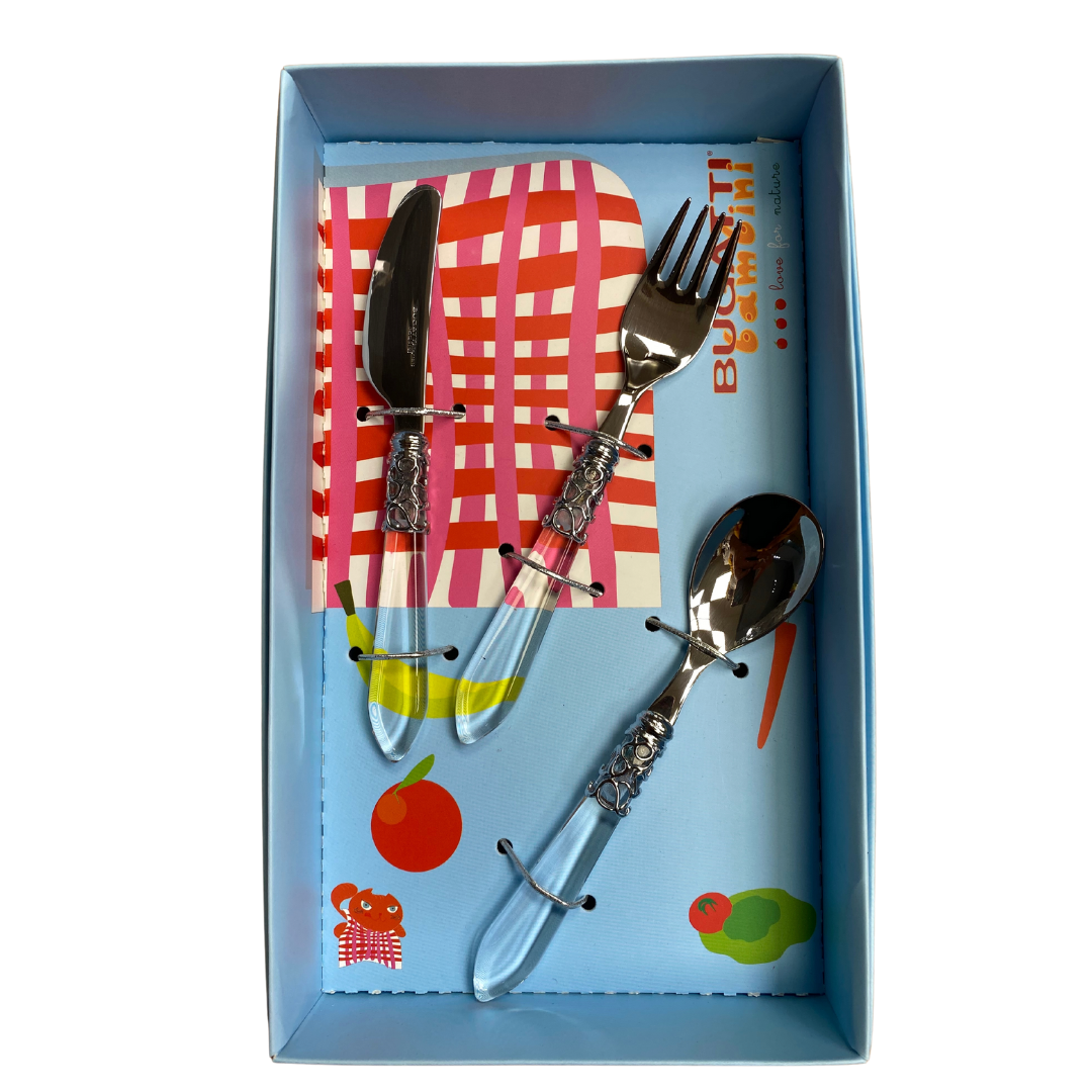 Set de 3 couverts Melodia kids- transparent- Bugatti