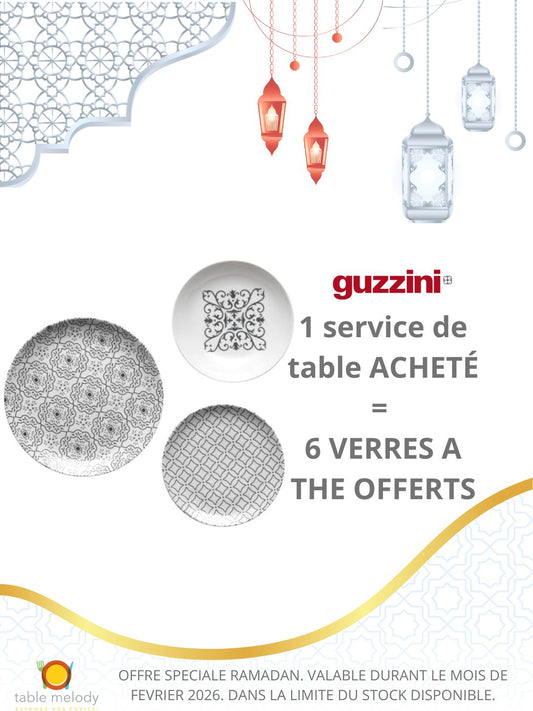 SERVICE DE TABLE GRIS GUZZINI - RAMADAN 2026