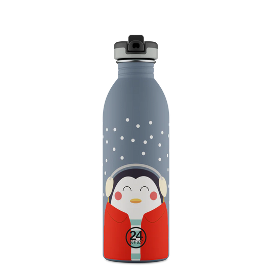 URBAN BOTTLE 500ML HAPPY PENGUIN KIDS- 24BOTTLES