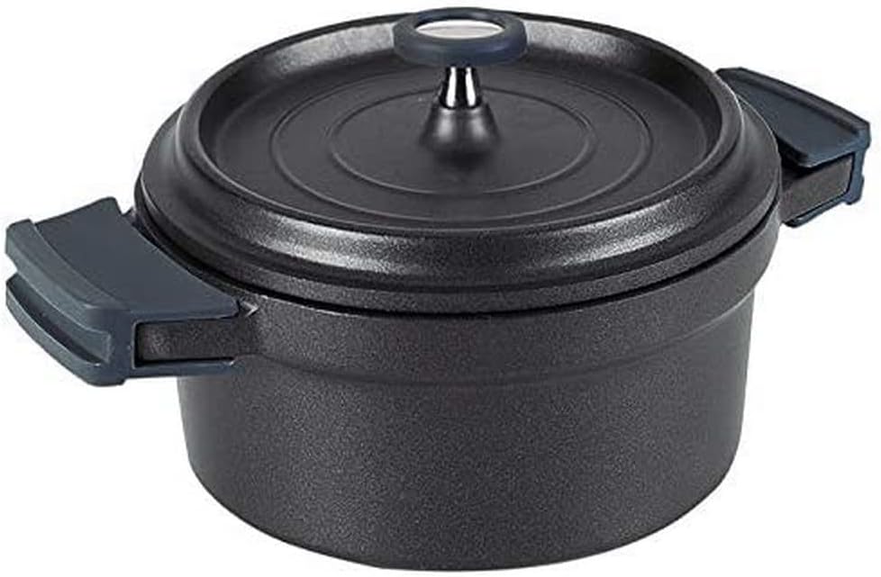 Cocotte noire ronde ALUMINIUM fondu 24 cm- LACOR