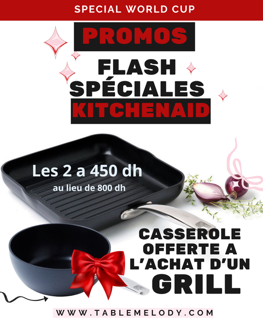 PROMO KITCHEN AID GRILL - CASSEROLE OFFERTE- JUILLET 2026