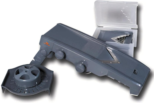 Mandoline avec Lames En "V" + 5 Lames, Noir- LACOR