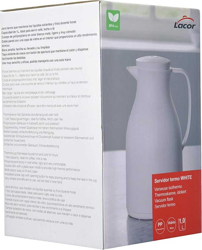 Carafe isotherme  BLANC MAT 1 L- LACOR