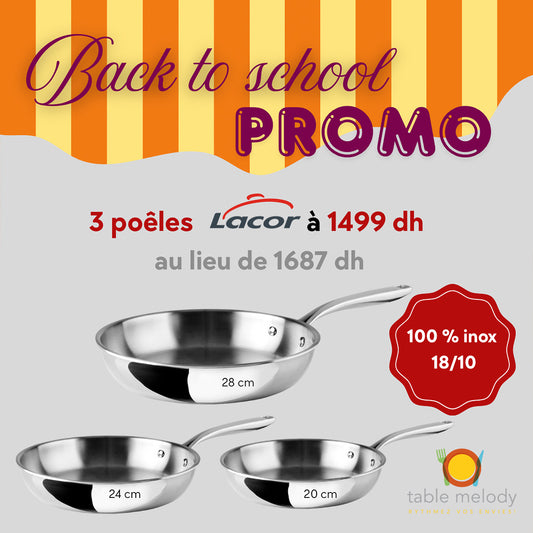 Promo 3 poêles TRICHEF- LACOR- septembre 2025