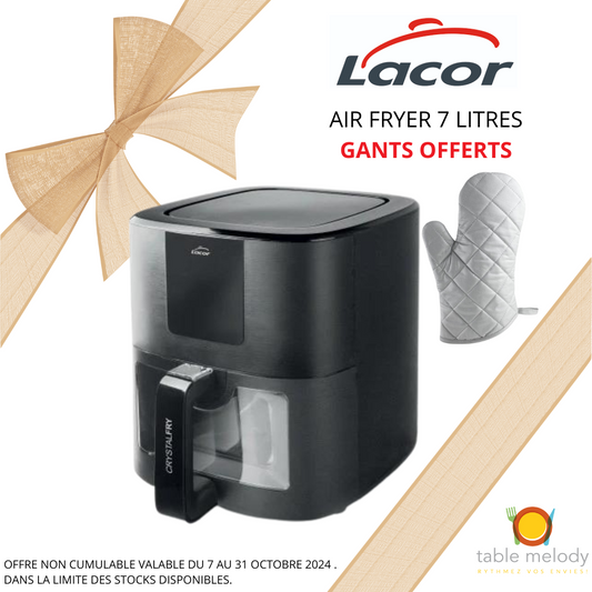 AIR FRYER 7 LITRES LACOR- PROMO 5 ANS