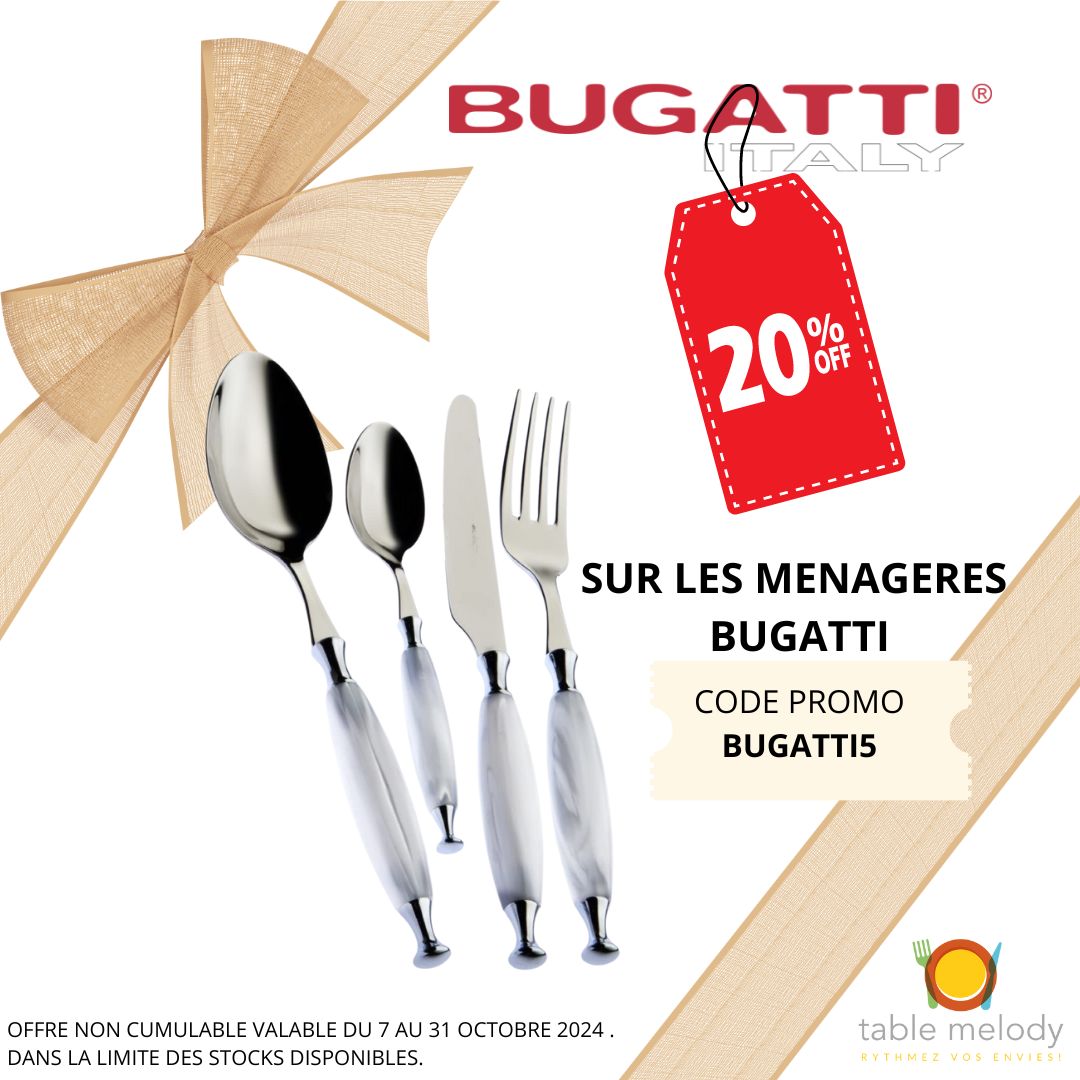 MENAGERES BUGATTI- PROMO 5 ANS