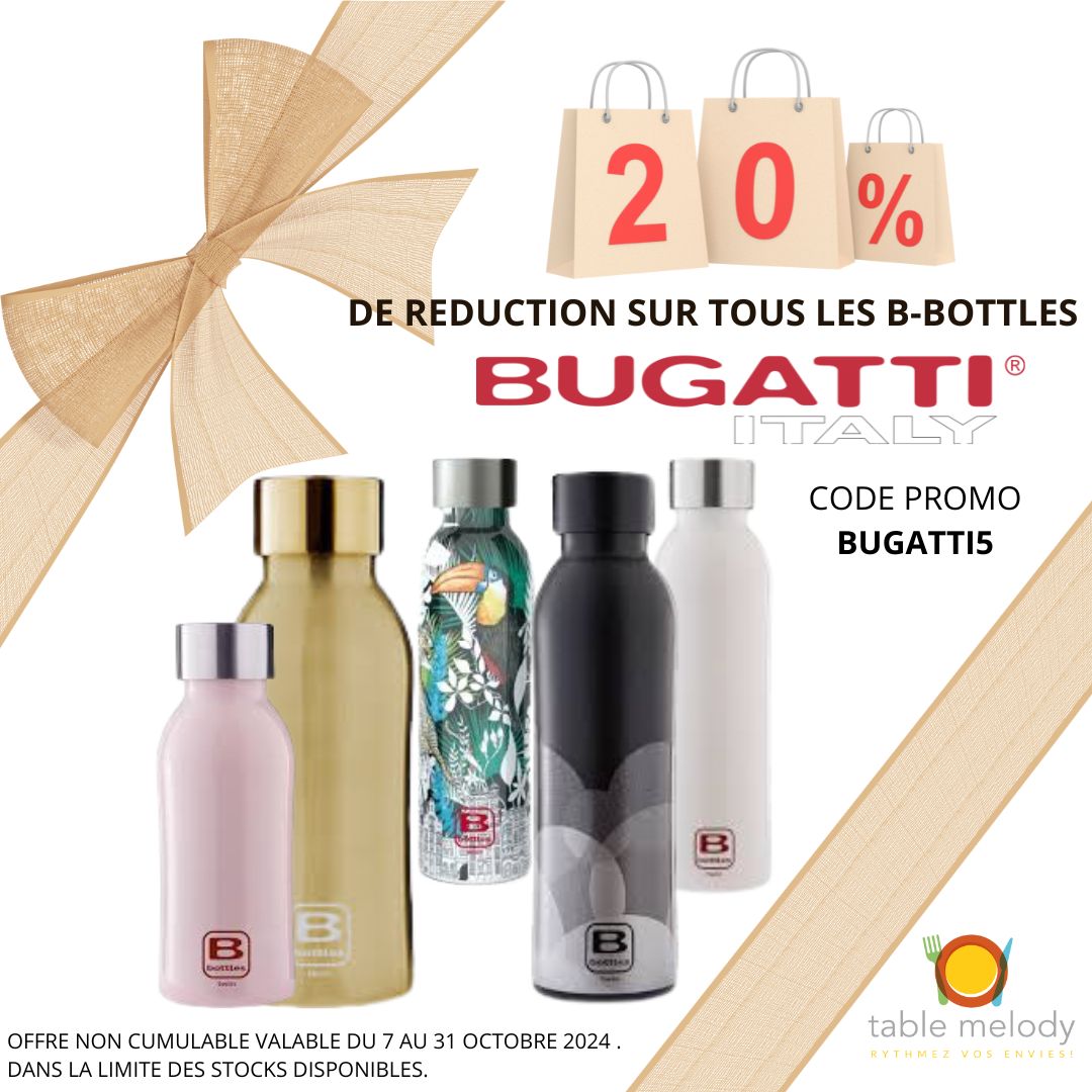 B-BOTTLES BUGATTI- PROMO 5 ANS