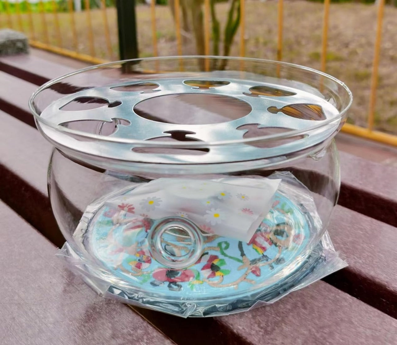 PORTE THEIERE EN VERRE