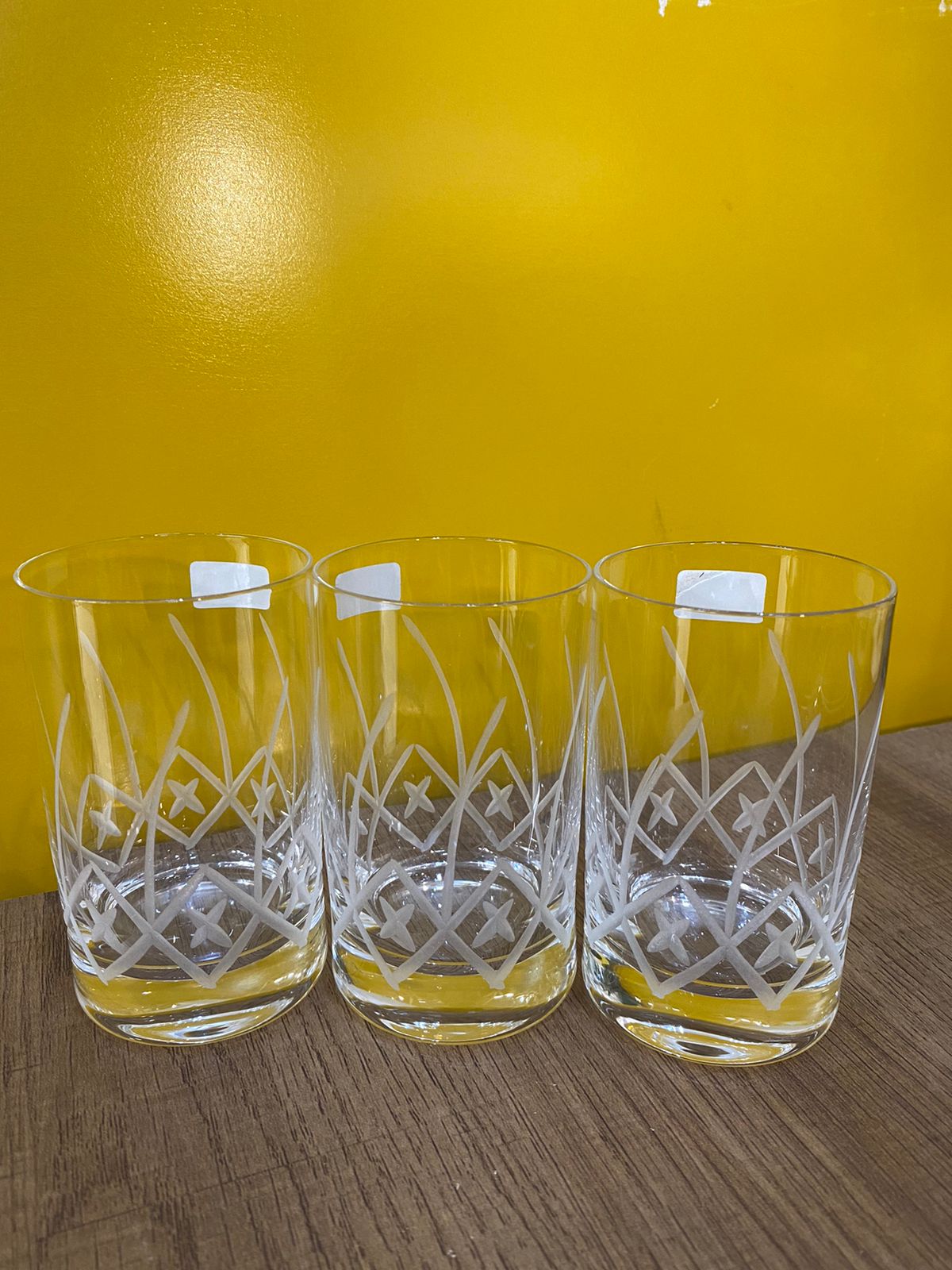 VERRES A THE EN CRISTALIN- MODELE COMETE- PACK DE 6