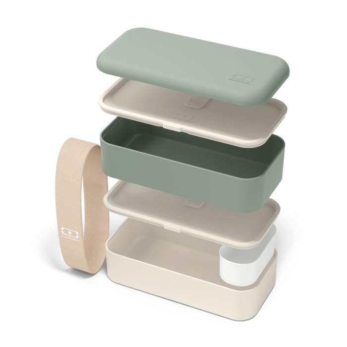 MONBENTO- LUNCH BOX- GREEN NATURAL