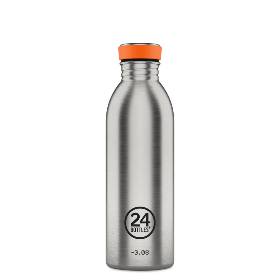 Urban Bottle 500ml Brushed Steel- 24BOTTLES