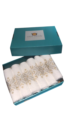 COFFRET 6 serviettes MOTIF AU CHOIX