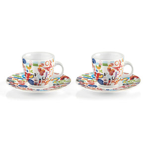 SET DE 2 TASSES ALPHABET- GUZZINI