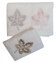 TRIO de serviettes FEUILLAGE GRB