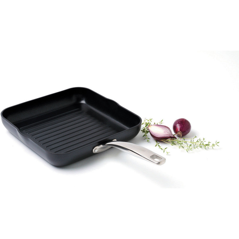 POELE GRILL CARREE KITCHEN AID- 26 x 26 CM