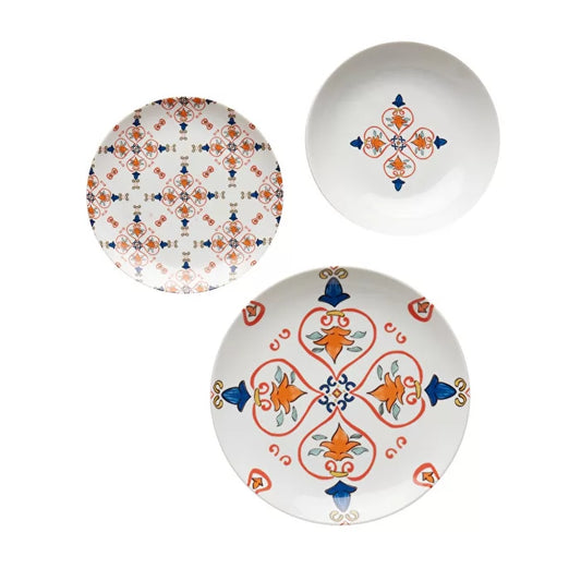 SERVICE DE TABLE SORRENTO- BLUE ORANGE- GUZZINI