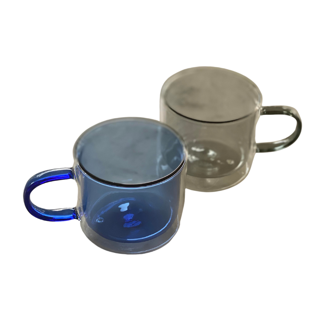 MUG DOUBLE PAROI BLEU- 270 ML