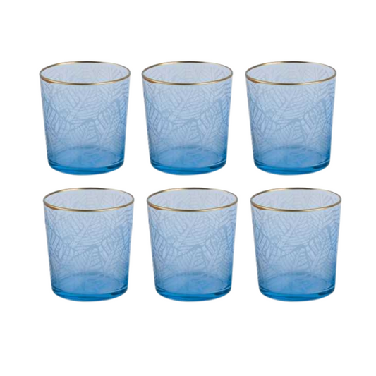 PACK DE 6 VERRES BLEU EXOTICA- 380 ML