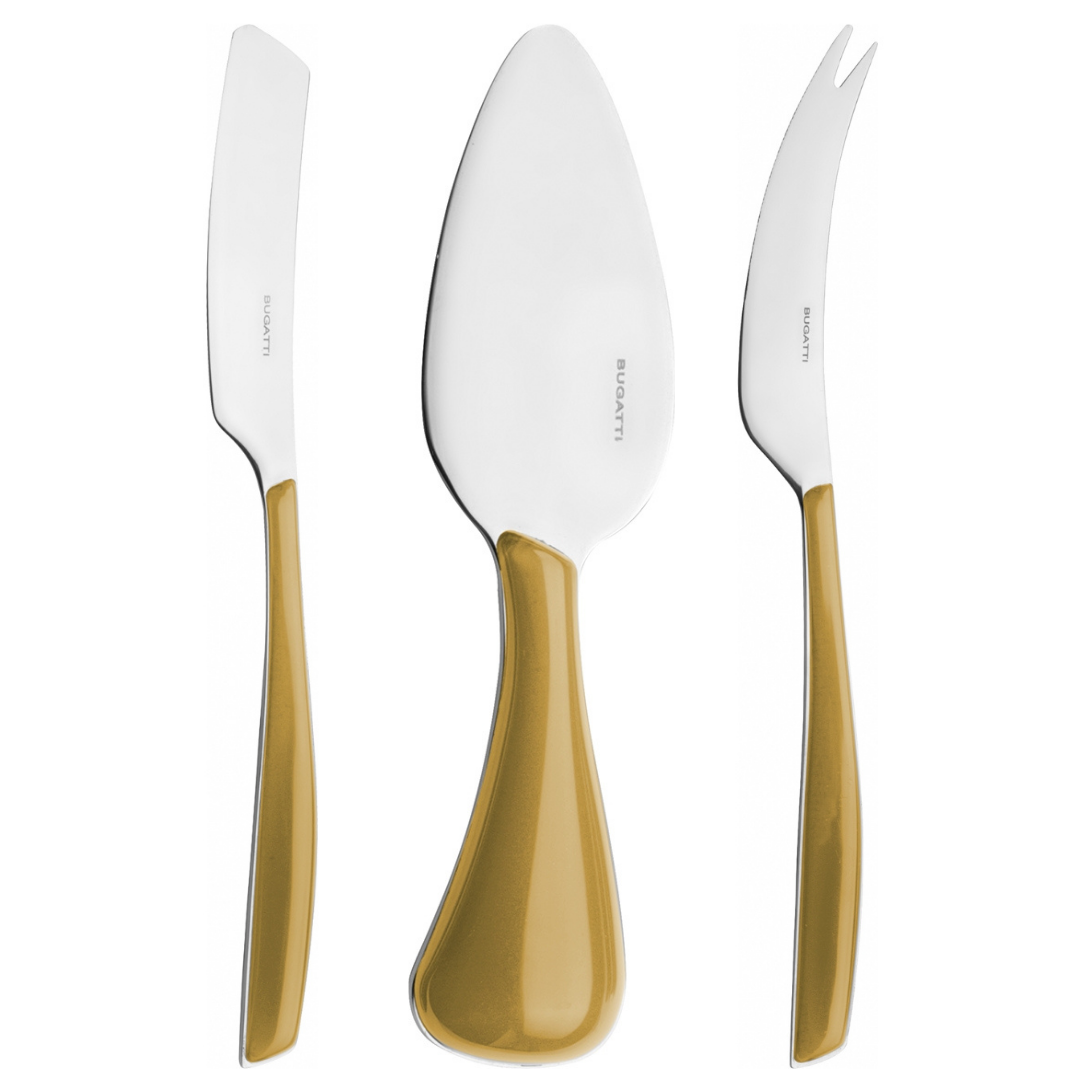 SET A FROMAGES GLAMOUR 3 PIECES GOLD - BUGATTI