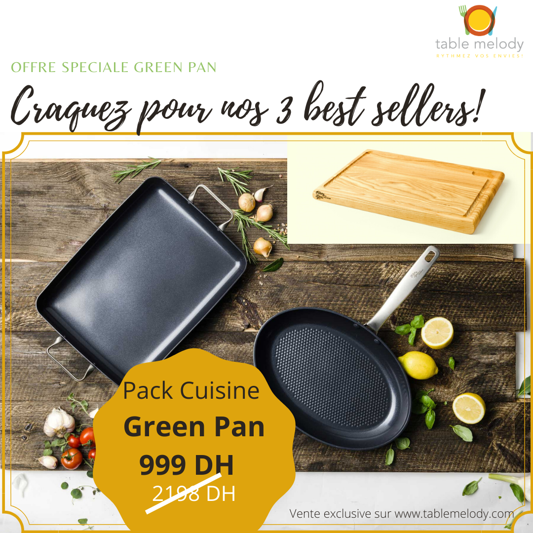 Pack cuisine Green Pan- 2