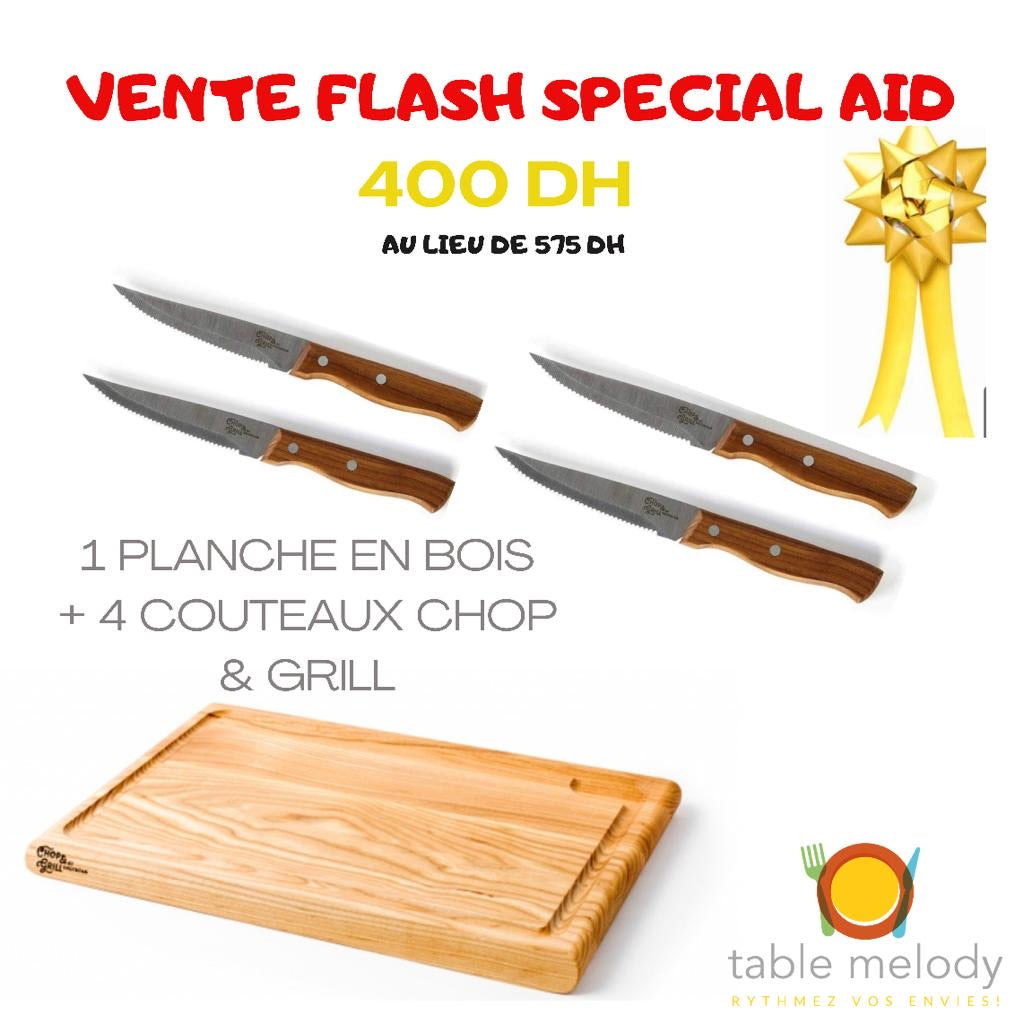Pack planche et couteaux CHOP AND GRILL