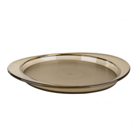 PLATEAU ROND FEELING BEIGE TRANSPARENT - GUZZINI