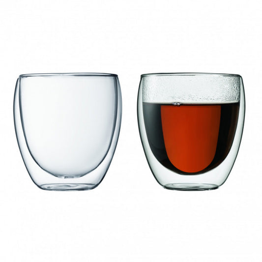 DUO DE VERRES A DOUBLE PAROI 250 ML