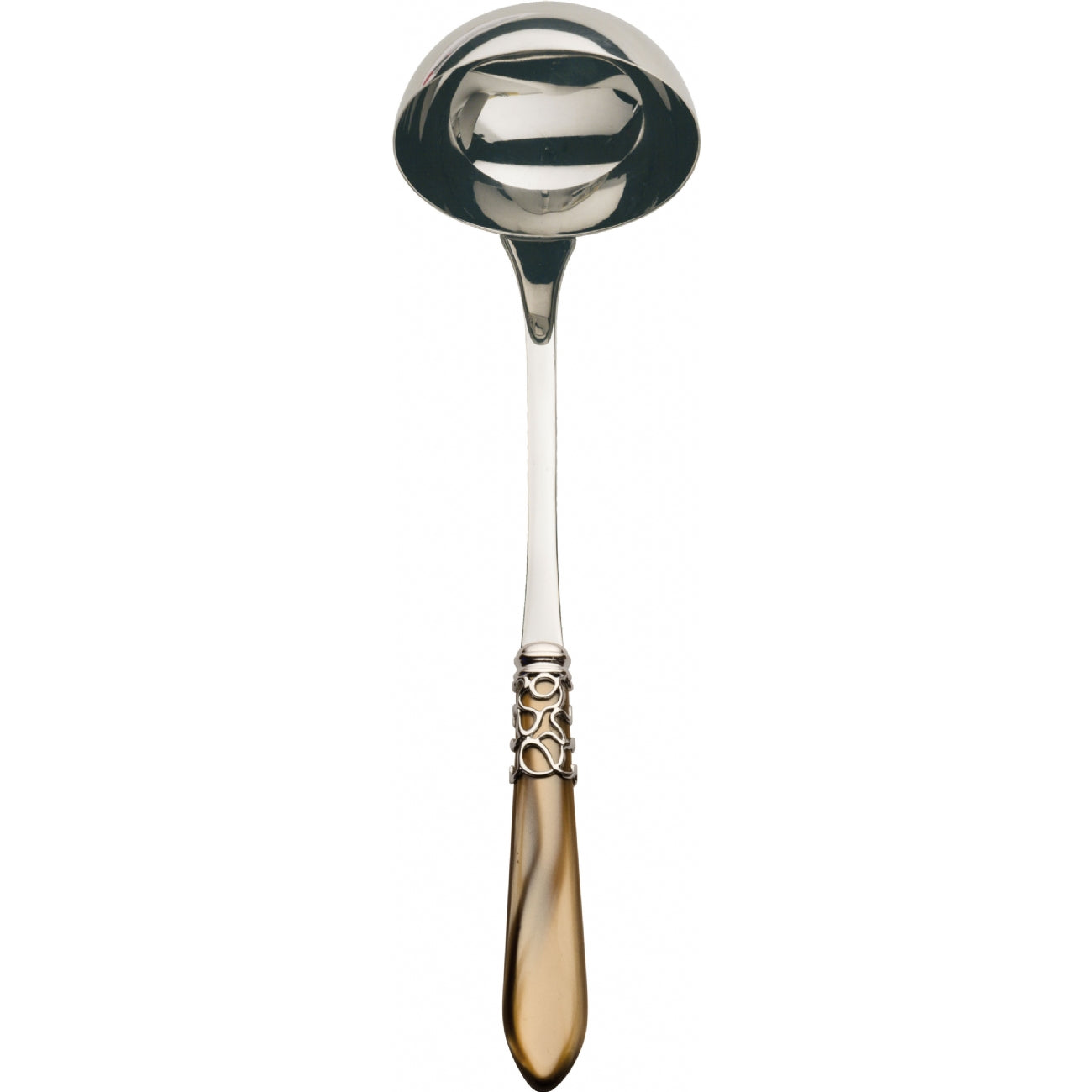 LOUCHE MELODIA CHROME ET MARRON